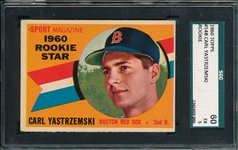 1960 Topps #148 Carl Yastrzemski SGC 60 *Rookie*