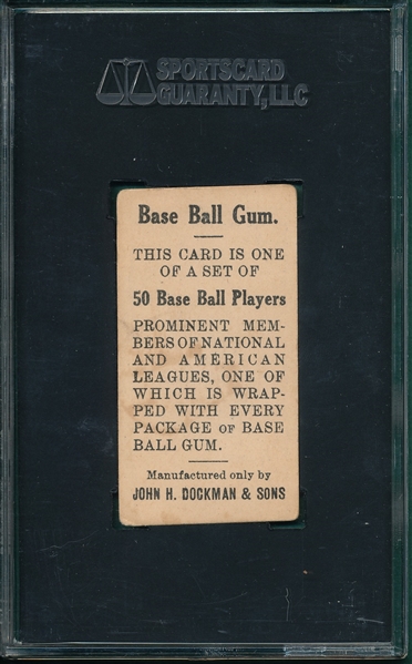 1909 E92 Chief Bender Dockman & Sons Gum SGC 40