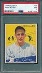1934 Goudey #42 John Allen PSA 7
