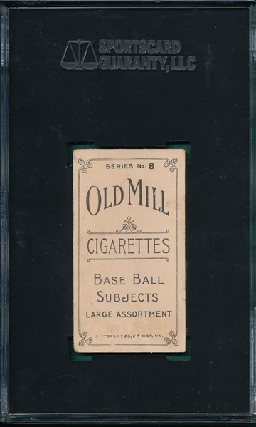 1910 T210-8 DeMontreville Old Mill Cigarettes SGC 10