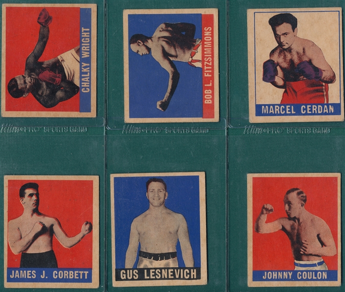 1910s-51 Topps & Leaf Boxing Lot of (19) W/ Jack Johnson & Jefferies