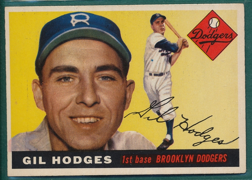 1955 Topps #187 Gil Hodges *Hi #*