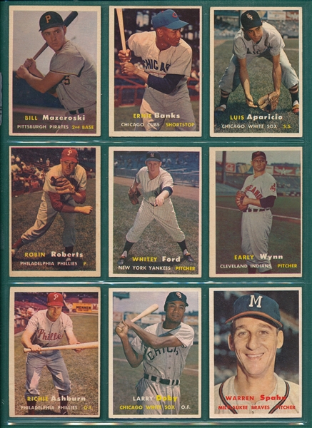 1957 Topps Baseball Near Set (388/404)