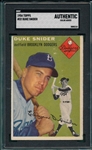 1954 Topps #32 Duke Snider SGC Authentic 