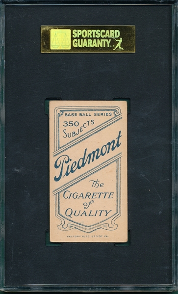 1909-1911 T206 Young, Irv, Piedmont Cigarettes SGC 70