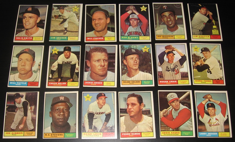 1961 Topps Baseball Partial Set (464/587) 