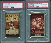 1969 Nabisco Rose & Mays, Lot of (2) PSA Authentic