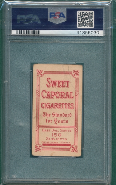1909-1911 T206 Powers Sweet Caporal Cigarettes PSA 1