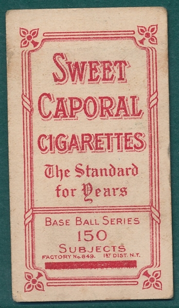 1909-1911 T206 Bresnahan, Portrait, Sweet Caporal Cigarettes 