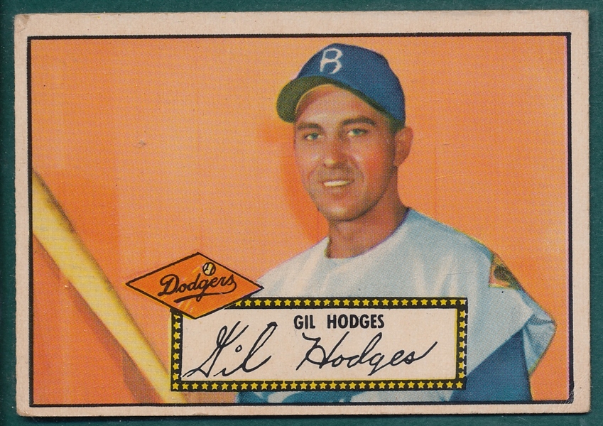 1952 Topps #36 Gil Hodges *Red*