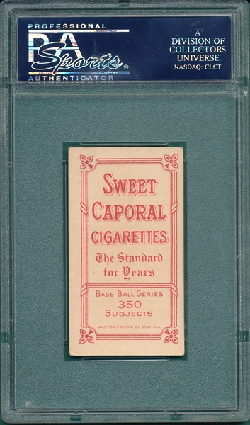 1909-1911 T206 Cravath Sweet Caporal Cigarettes PSA 6