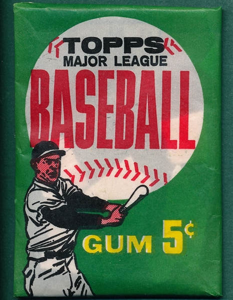 1962 Topps Unopened Nickel Pack