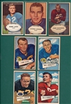1952/53 Bowman Large Football Lot of (7) W/ Layne