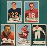 1954 Bowman Football Lot of (5) W/ Blanda, Rookie