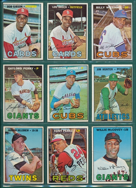 1967 Topps Baseball Complete Set (609) W/ Carew & Seaver, Rookies, PSA