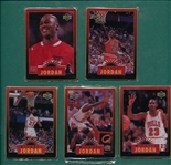 1996 Upper Deck Michael Jordan Metal Card Set (5)