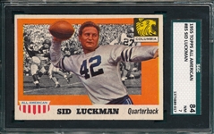 1955 Topps All American Football #85 Sid Luckman SGC 84