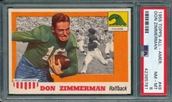 1955 Topps All American Football #49 Don Zimmerman PSA 8