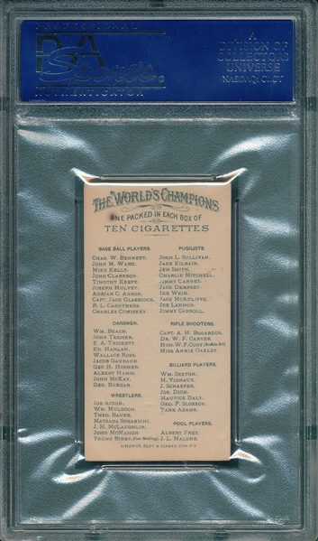 1887 N28 Bauer Allen & Ginter Cigarettes PSA 5
