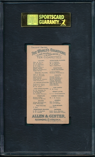 1888 N29 Slocum Allen & Ginter Cigarettes SGC 50