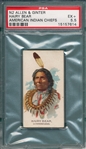 1888 N2 Hairy Bear, American Indian Chiefs, Allen & Ginter Cigarettes PSA 5.5