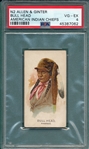 1888 N2 Bull Head, American Indian Chiefs, Allen & Ginter Cigarettes PSA 4