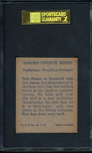 1943 R302-1 Pete Reiser, M. P. & Co., SGC 84