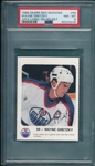 1986 Oilers Red Rooster #99 Wayne Gretzky PSA 8 *Jofa On Helmet*