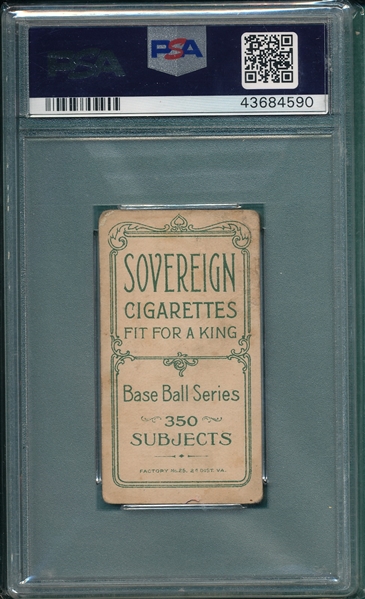 1909-1911 T206 Cy Young, Bare Hand, Sovereign Cigarettes, PSA 1 *350 Series*
