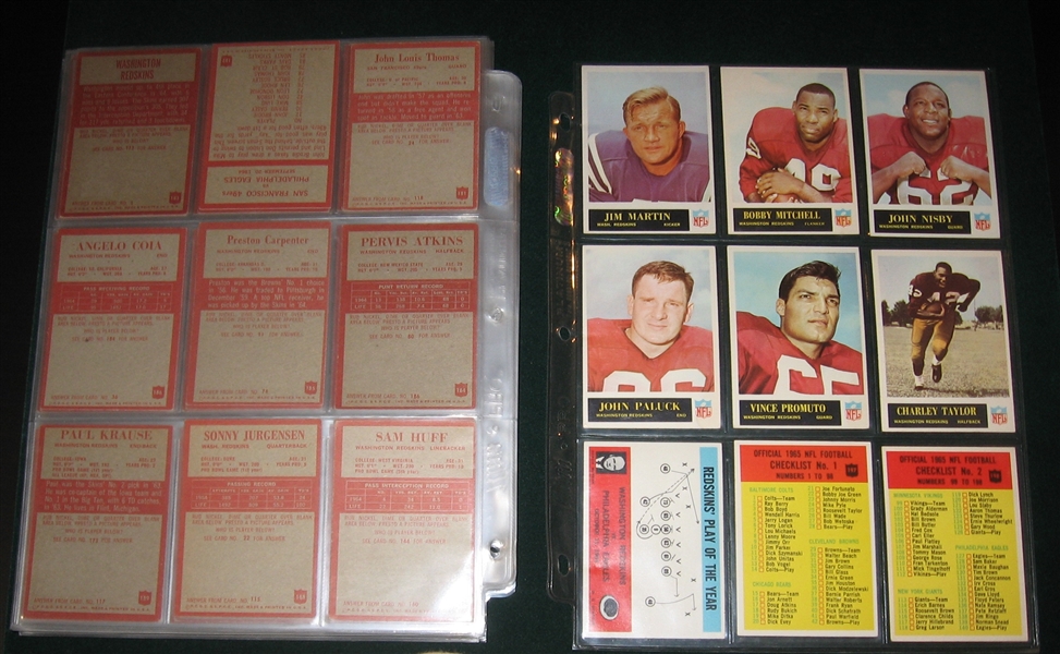 1965 Philadelphia Football Complete Set W/ Checklists (190)