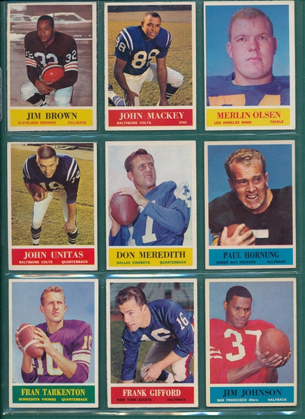1964 Philadelphia Football Near Set (192/198)