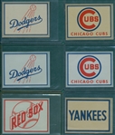 1960 Fleer Baseball Decals Near Set (15/16) Plus (4) Variations