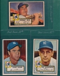 1952 Topps Lot of (5) Yankees W/ #129 Mize