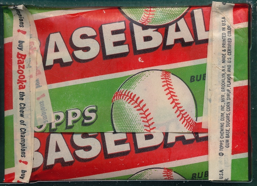 1955 Topps Baseball 1 Cent Unopened Pack GAI 8