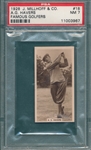 1928 J. Millhoff & Co. #18 A. J. Havers, Famous Golfers PSA 7