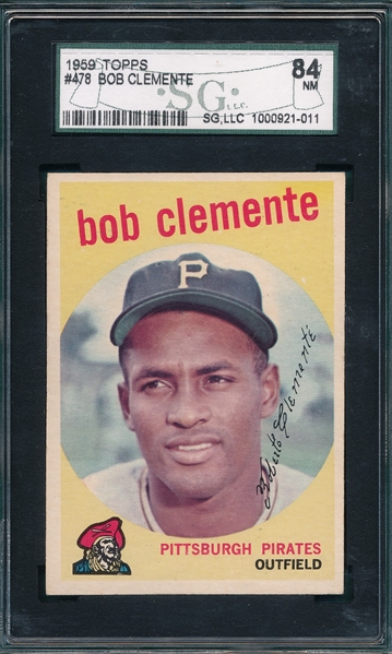 1959 Topps #478 Bob Clemente SGC 84