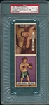 1951 Topps Ringside Panel #38 Dauthuille/ #32 Marciano, PSA 6 *Low Pop*