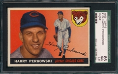 1955 Topps #184 Harry Perkowski SGC 86 *Hi #*