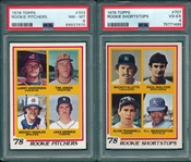 1977-78 Topps Rookies & HOFers, Lot of (6) W/ Dawson & Molitor PSA