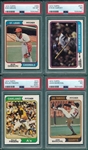 1974 Topps Lot of (4) W/ Gibson PSA
