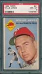 1954 Topps #41 Willie Jones PSA 8
