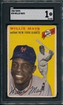 1954 Topps #90 Willie Mays SGC 1