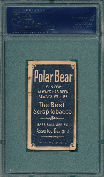1909-1911 T206 Dougherty, Arm in Air, Polar Bear, PSA 2