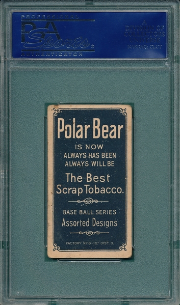 1909-1911 T206 Ty Cobb, Red Portrait, Polar Bear, PSA 3