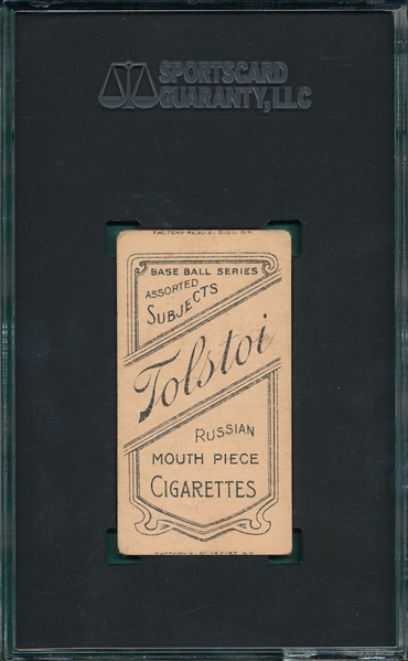 1909-1911 T206 Konetchy, Glove Near Ground, Tolstoi Cigarettes SGC 30
