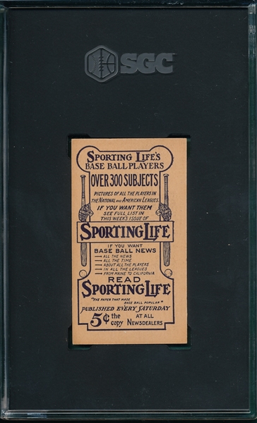 1910 M116 Ty Cobb Sporting Life SGC 4.5 *Pastel*