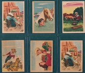 1953 Roy Rogers Pop-Out Cards, Lot of (6) 