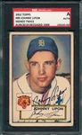 1952 Topps #89 Johnny Lipon SGC Authentic *Signed*