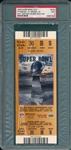 2009 Super Bowl XLIII, Full Ticket, PSA 9