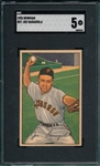 1952 Bowman #27 Joe Garagiola SGC 5